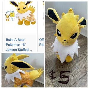 Build-A-Bear Pokémon stuffy -JOLTEON